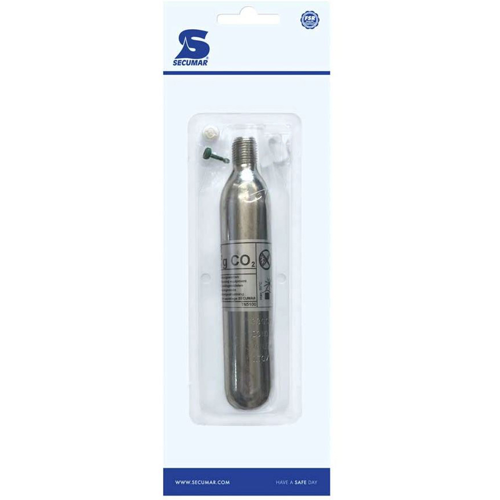 Secumar 22 gr. co2 patroon met 1 borgclip voor s31 foto 1