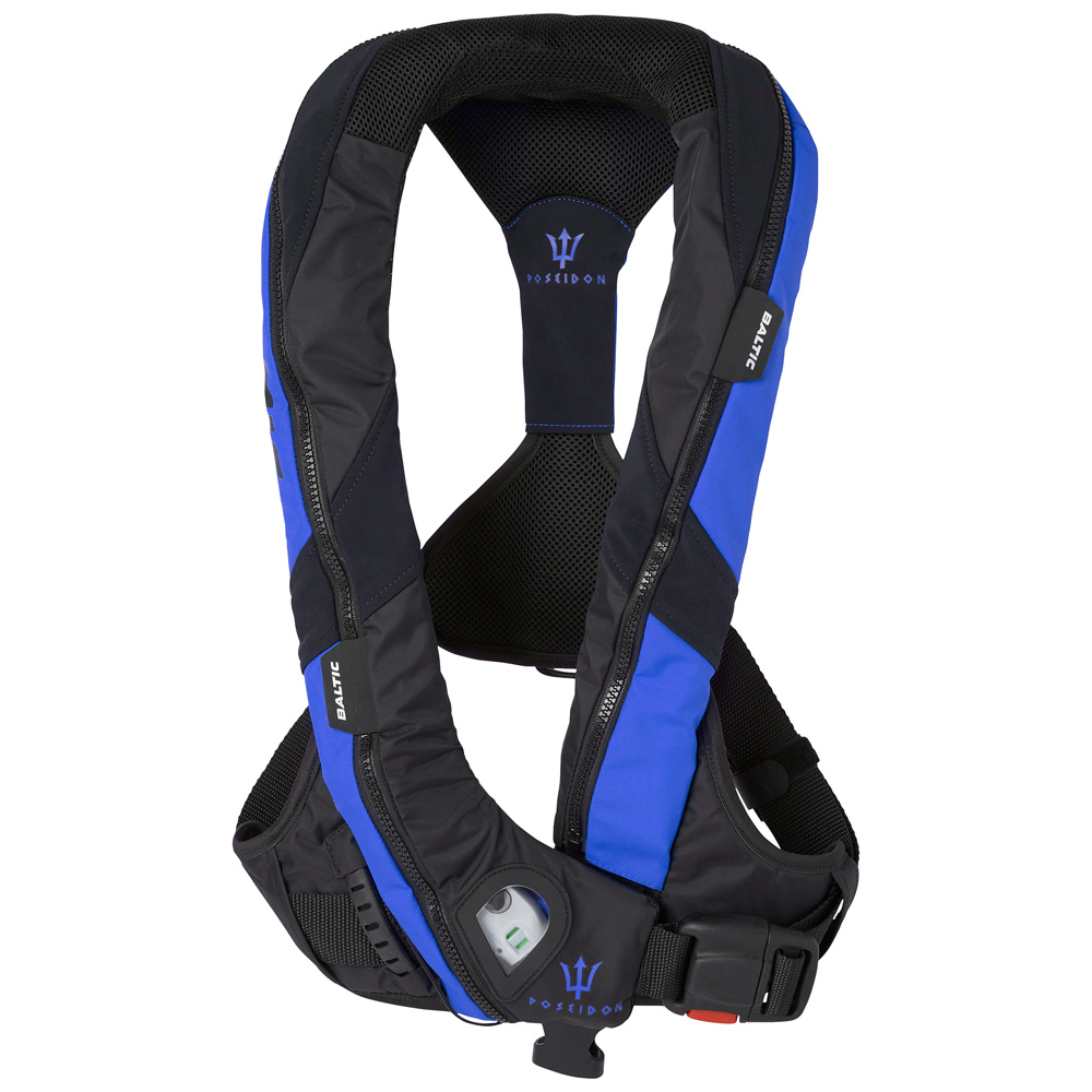 Baltic Poseidon 165N automatisch reddingsvest met harnas blauw foto 1