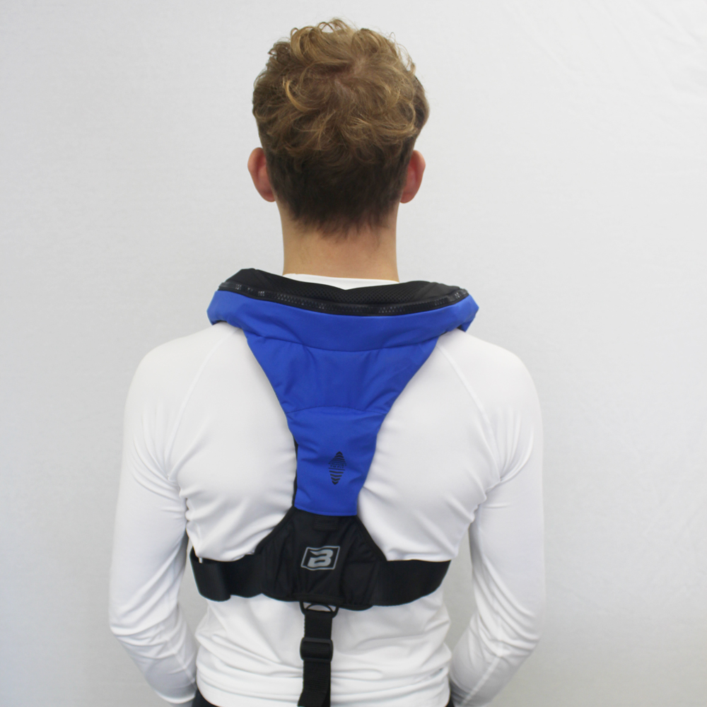 Baltic Poseidon 165N automatisch reddingsvest met harnas blauw 4