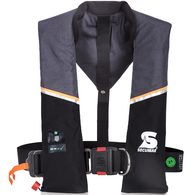 Secumar reddingsvest ultra 170N harnas grijs / zwart foto 1
