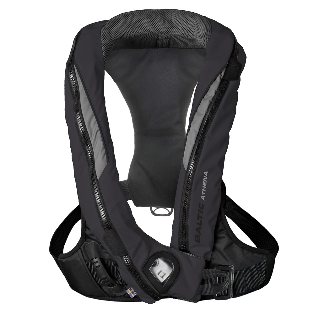 Baltic Athena 165N automatisch reddingsvest met harnas zwart/grijs foto 1