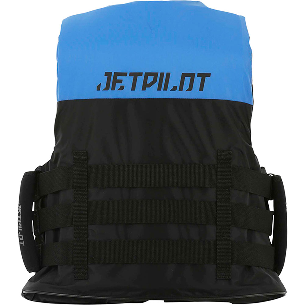 Strike nylon zwemvest blauw met super grip handvaten