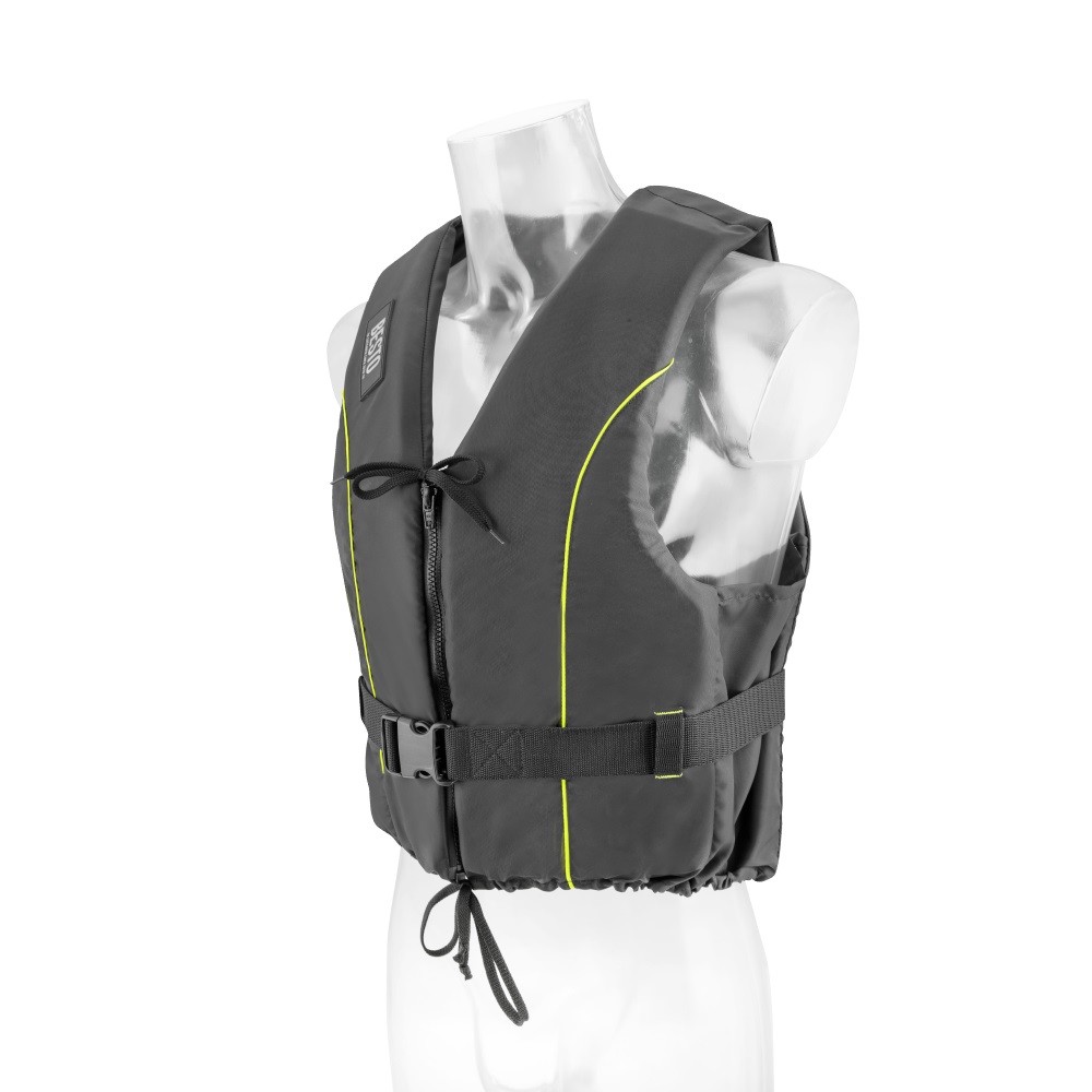 Besto Dinghy Zipper zwart/geel 50N 2