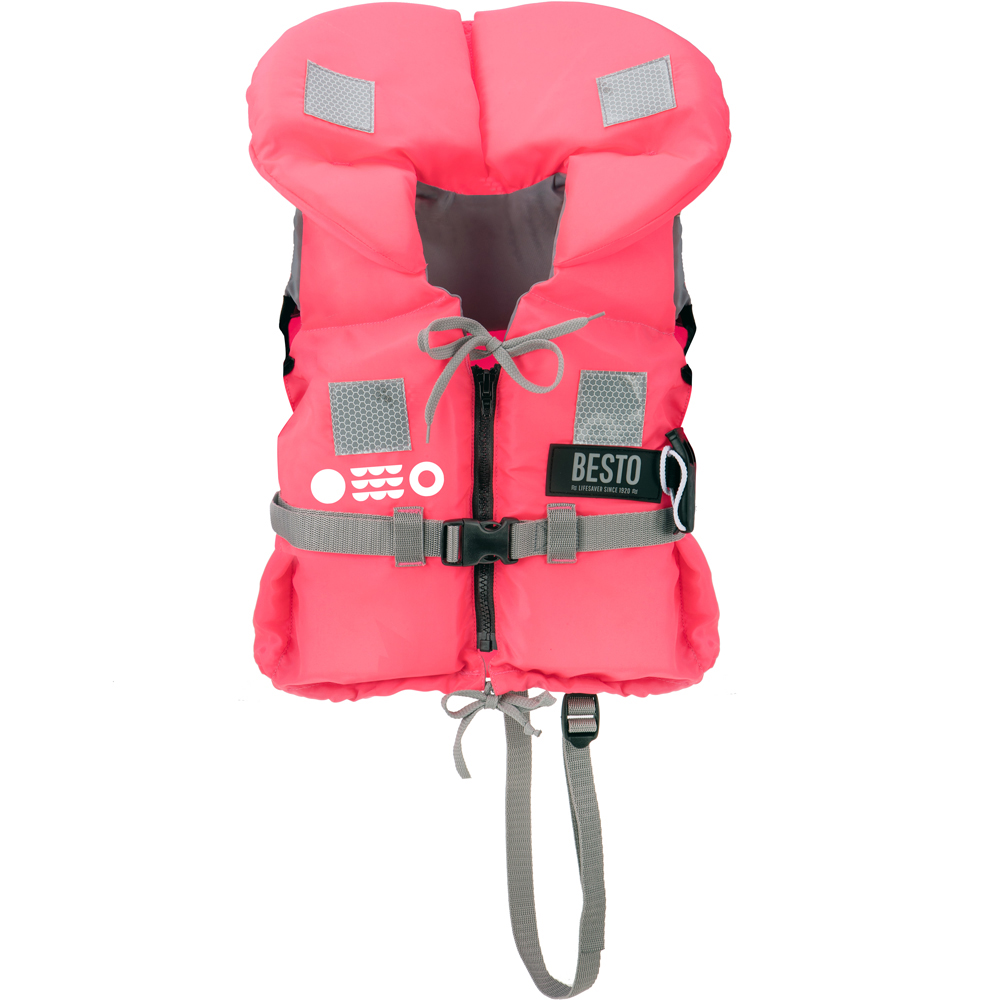 Besto deluxe kinderreddingsvest 100n 30-40kg roze foto 1
