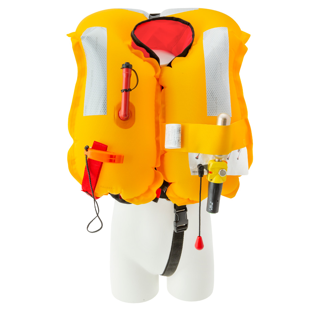 Pro automatisch reddingvest 15-40 kg junior rood