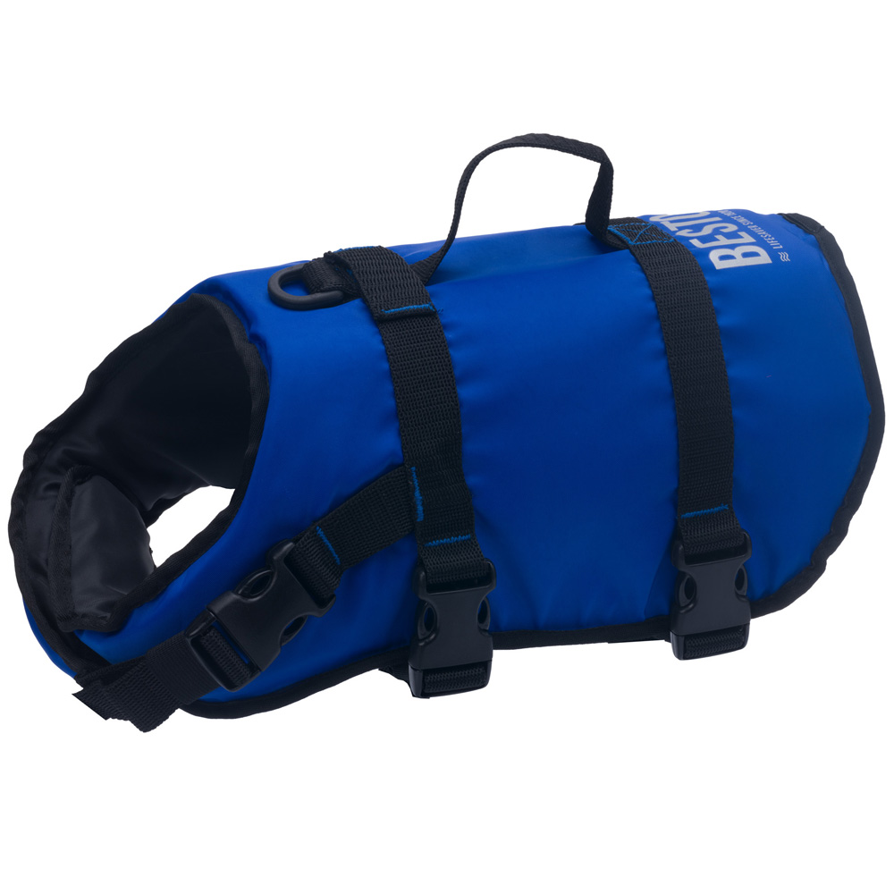 honden zwemvest blauw