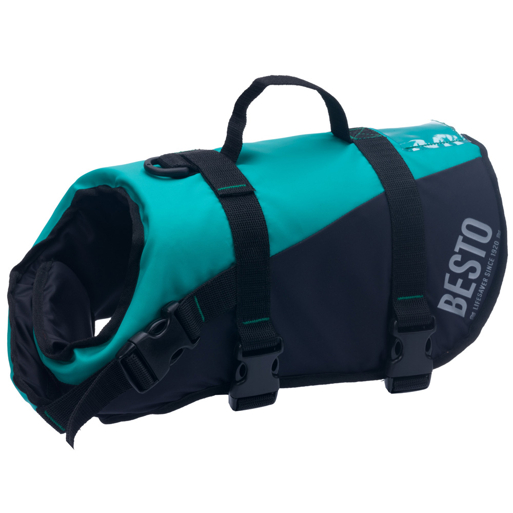 honden zwemvest deluxe blauw/zwart