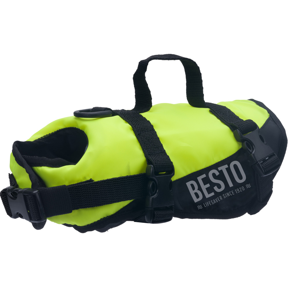 kattenzwemvest deluxe geel/zwart