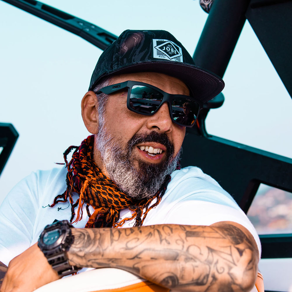 dim drijvende zonnebril zwart grijs