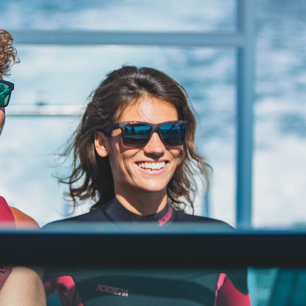 Jobe dim drijvende zonnebril bruin grijs 3