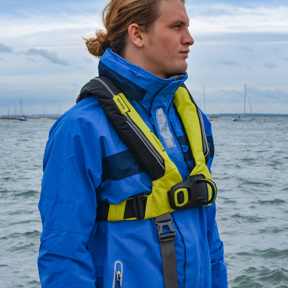 Spinlock Deckvest 6D 170N, citrus geel, quick release 2