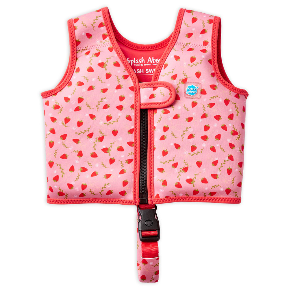 go splash swim vest strawberry field