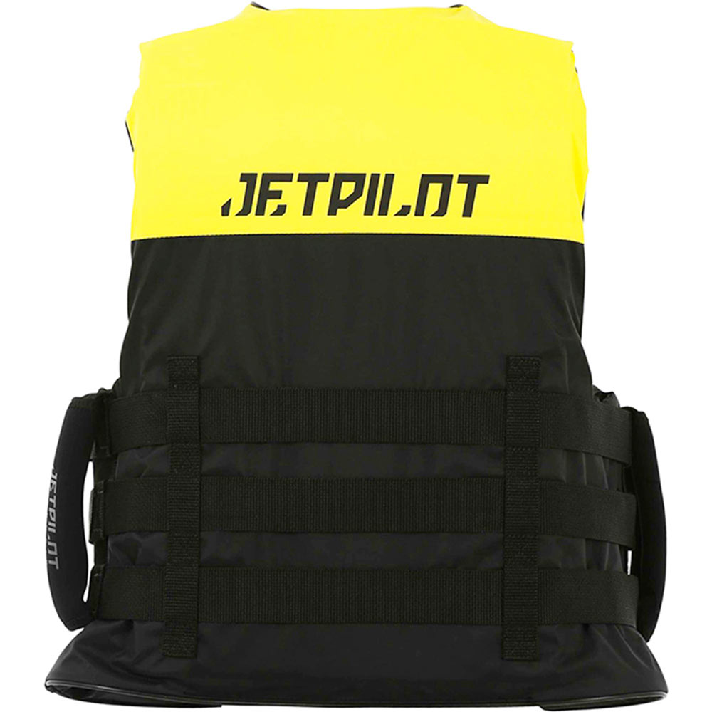 Jetpilot Strike nylon zwemvest geel met super grip handvaten