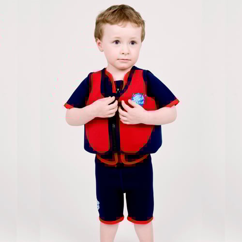 Splash About float jacket red with navy Zwemvesten.nl zwemvesten